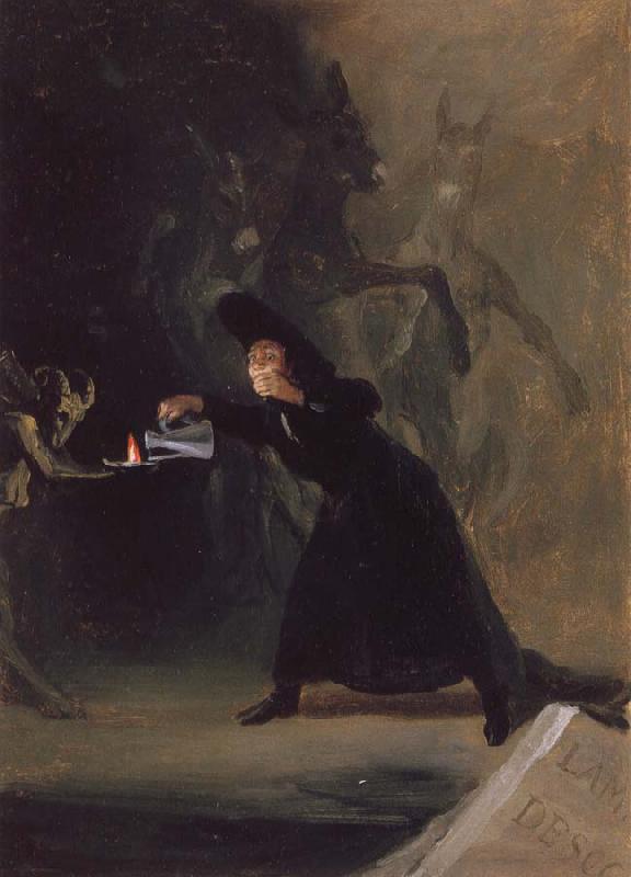 Francisco de Goya A Scene from El Hechizado por Fuerza Sweden oil painting art